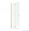 Radaway Nes 6 KDD B Brushed Light Gold kabina walk-in 80cm lewa szczotkowane jasne złoto szkło przejrzyste 10024080-98-01L
